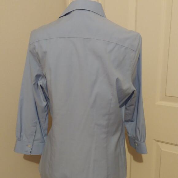 Eddie Bauer Top Baby Blue Button Down Long Sleeve Large - Picture 4 of 6